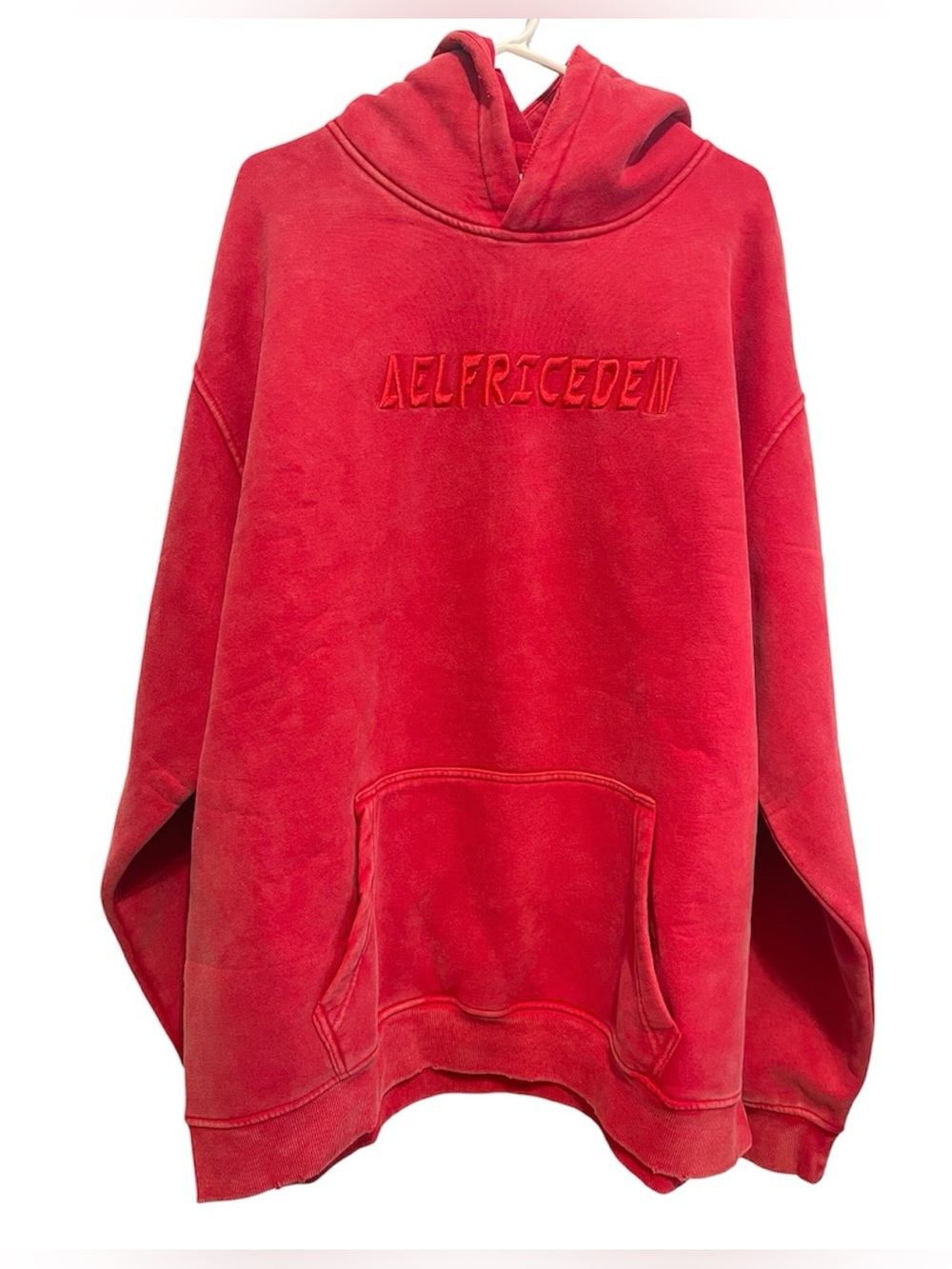 Aelfric Eden -UNISEX
 Red Embroidered Hoodie